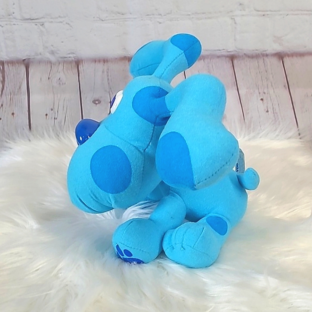 Vintage Tyco 1997 90s Mattel Blues Clues Poseable Blue Plush Stuffed Animal Nick - Picture 6 of 17